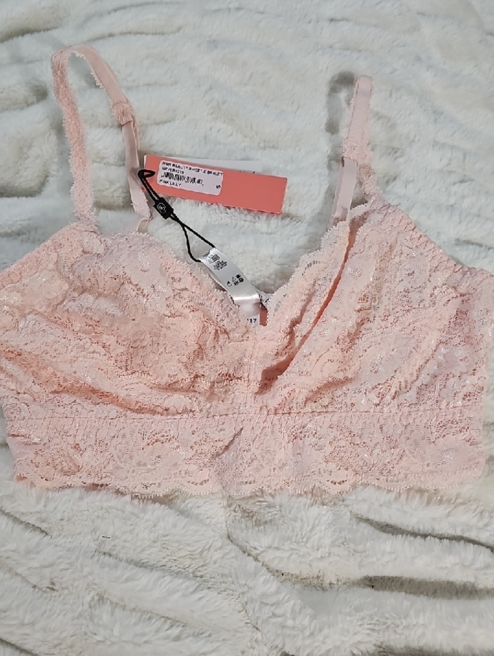 Cosabella Lace Bralette in Light Blush Pink